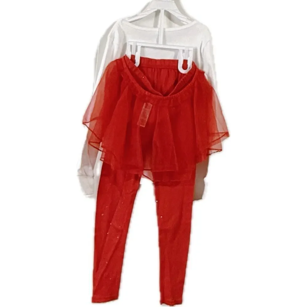 Carter's White and Red Kids Matching‎ Set